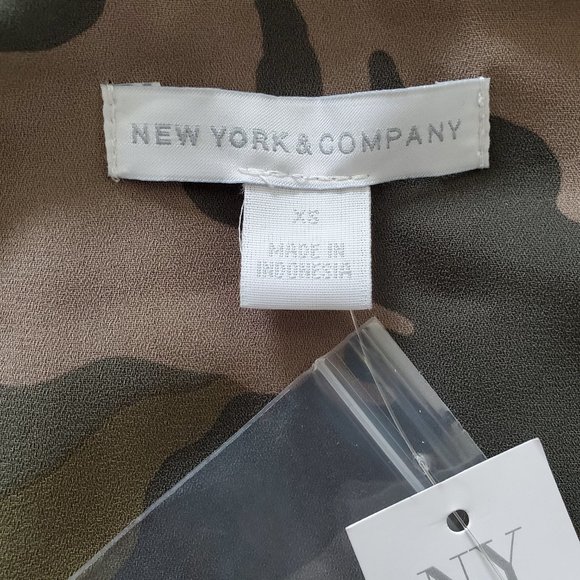 New York & Company Army Camouflage Shirt Dress XS - Picture 10 of 12